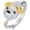 British Bulldog, variant on S925 Sterling Silver Dog Ring for Women - Multiple Canine Designs Including Golden Retriever German Shepherd & Poodle -Hypoallergenic Adjustable Ring Jewelry