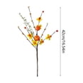 thumbnail image 3 of Dongrere 1 Pc Artificial Fall Floral Pick, Faux Autumn Harvest Maple Leaf, Fake Acorn Pumpkin Berry Branch for Vase Home Farmhouse Thanksgiving Table Decor, 16.5 Inch, 3 of 6