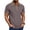 Coffee, variant on WIZUTIZ Mens Henley Shirts Short Raglan Sleeve Fashion Button T Shirt Casual Collared Golf Shirt