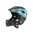 thumbnail image 2 of Casco de bicicleta para niños, equipo de protección para niños y niñas, portátil, a prueba de golpes, para ciclismo de carretera y patinaje. Azul y naranja, 2 of 8