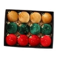 thumbnail image 3 of Adornos navideños de bolas nevadas, colgantes ligeros de 8 cm (3,15 pulgadas). 12 unidades 3 colores estilo B, 3 of 9