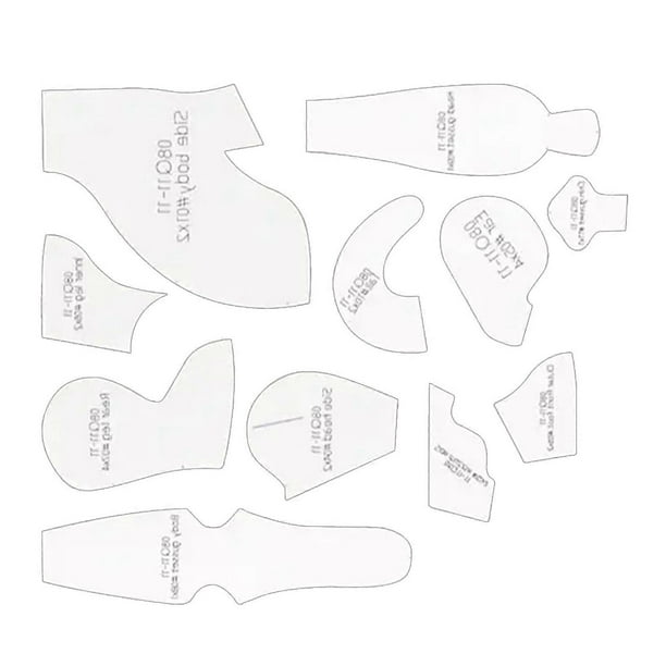 Acrylic Templates For Plush Toy Making Reusable DIY Crafts Sewing Stencil for Sewing Project Lovers