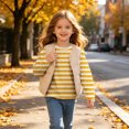thumbnail image 5 of Jalioing Long Sleeve Striped T Shirt for Girls Fashion Cute Crew Neck Tee Shirt Spring Fall Casual Basic Tops 3-14 Years, 5 of 9