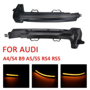 2x Dynamic Turn Signal Light Side Mirror Indicator For Audi A4 S4 B9（2016-2019） A5 S5（2017-2019） RS4（2018-2019） RS5（2018-2019）