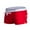 Brilliant Red, variant on XBASW Mens Swimwear Short Swim Trunks with Back Pocket Beach Boxer Swim Shorts S-XXL