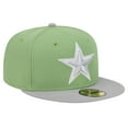 thumbnail image 3 of Men's New Era Green/Gray Dallas Cowboys Two-Tone Color Pack 59FIFTY Fitted Hat, 3 of 5