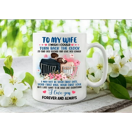 

Familyloveshop LLC to My Wife Mug I Wish Could Turn Back The Clock Mug Gift for Coffee for Her Skull Couple Gift on Anniversary Birthday Valentines Day Ceramic Mug 11oz 15oz Mug