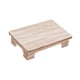 thumbnail image 2 of Mesa de centro baja de madera, elegante taburete minimalista multiusos, macetero para balcón 50x28x10cm, 2 of 9