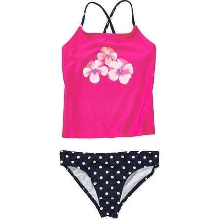 OP Girls' Tankini Solid Swimsuit - Walmart.com