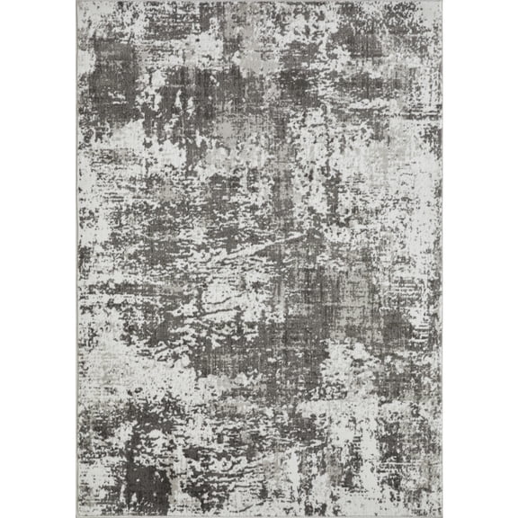 Loomaknoti Rhane Alenzi 5' x 7' Gray Abstract Indoor Area Rug