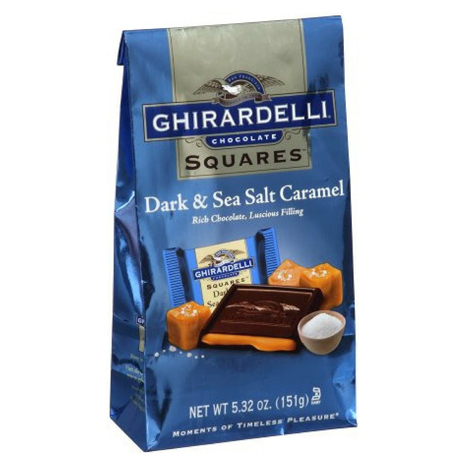Ghirardelli 3-Pack  Dark Sea Salt Caramel Chocolates, 5.32 oz Each
