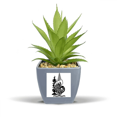 thumbnail image 1 of New Caledonia National Emblem Fake Pineapple Flower Pot Vase Mini Decor, 1 of 3