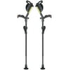 Ergobaum Ergonomic Forearm Crutches- Adult- Black
