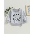 thumbnail image 2 of Bagilaanoe Toddler Baby Girl Casual Sweatshirt Long Sleeve Letter Print Pullover 6M 12M 18M 24M 3T Kids Fall Loose Tee Tops, 2 of 8