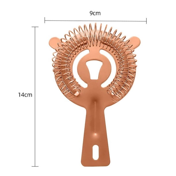 Colador De Cóctel De Acero Inoxidable, Colador De Resorte De 2 Puntas, Herramientas, Accesorios De Barra Para Barman Profesional Y Mixólogos seitruly HA023575-00