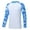 CXY2230/Blue, variant on Swim Shirts for Men Long Sleeve Rashguard UPF 50+ Quick-Dry Surf Shirt Sports Swimwear Grey Collared 2XL