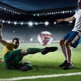 thumbnail image 4 of Soidarity Regalo de fútbol oficial de talla 5 resistente al desgaste de PVC para fanáticos del fútbol, adecuado para todas las Deportes y aire libre Estilo de tres hojas rojo. cinco, 4 of 6