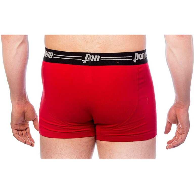 Penn Mens Performance Boxer Briefs - 12-Pack Athletic Fit Breathable  Tagless Underwear Short Leg, Large 36-38