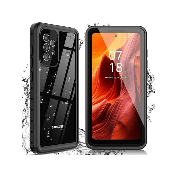 Samsung Galaxy A52 Case Waterproof, Built-in Screen Protector Full Body Protective Shockproof IP68 Waterproof Clear Cover for Galaxy A52 4G/5G 6.5 inch