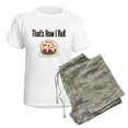thumbnail image 5 of CafePress - That's How I Roll (Cinnamon) Women's Light Pajamas - Women's Short Sleeve Print T-Shirt and Pants Light Cotton Pajama Set, 5 of 7