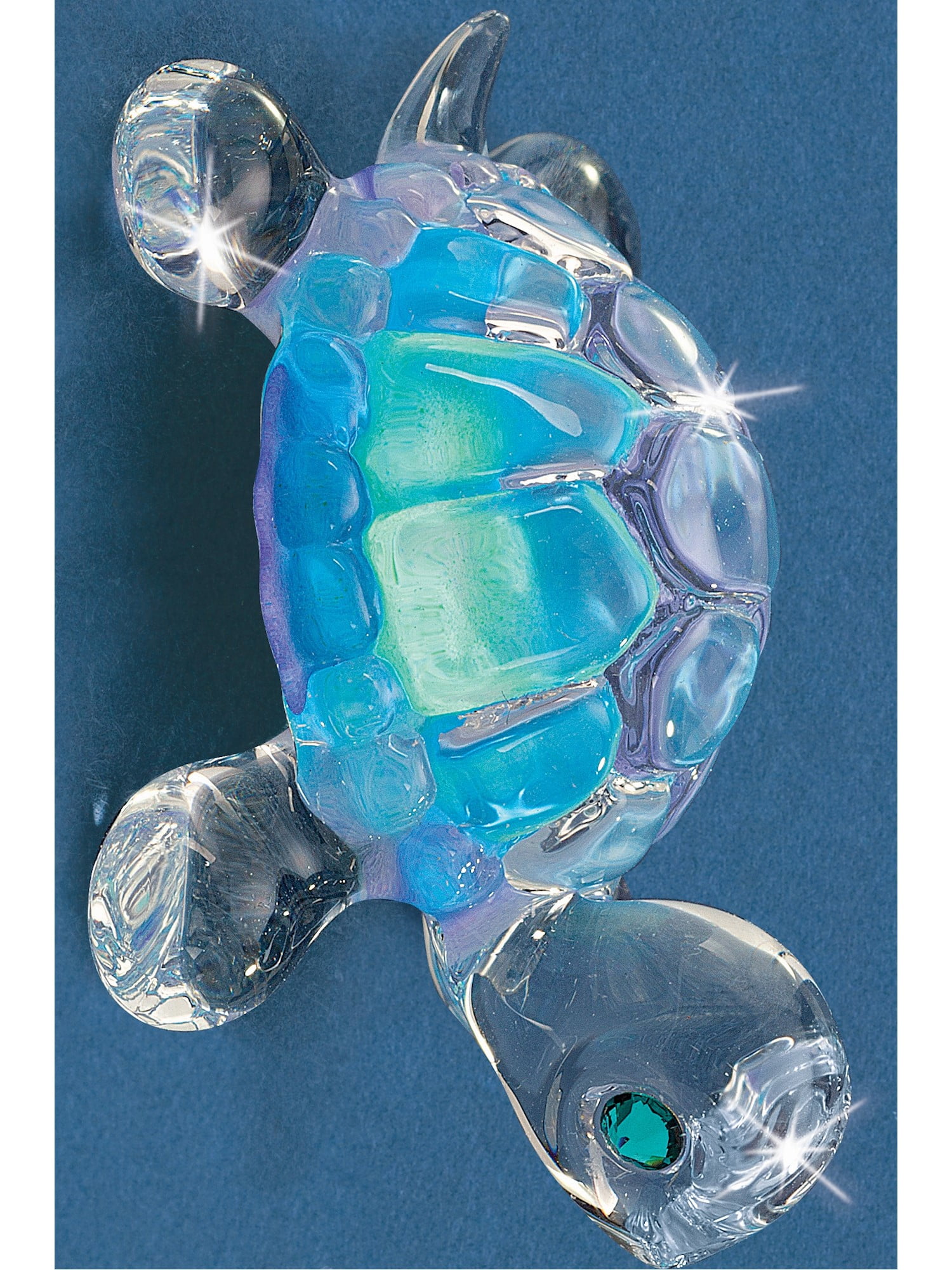 aloha sea turtle glass figurine