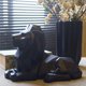 thumbnail image 5 of Crea León Estatua Estatuil Artesanía Arte geométrico Resina Animal Escultura nórdica moderna para escritorio Estante Sa de Soporte de TV Gloria Estatua de león, 5 of 6