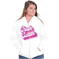 thumbnail image 4 of Breast Cancer Awareness Crush Cancer Zip Hoodie Sweatshirt Women Brisco Brands S, 4 of 6