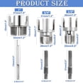 thumbnail image 3 of 4 in 1 Water Pipe Threader,2026 New Pipe Tapping and Threading Tool Premium Carbon Steel Dual-Function Internal & External PVC Pipe Threader for 1/2",3/4",1" Sizes,for All Electric Drills(A), 3 of 9