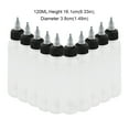 thumbnail image 4 of 10 Pcs Bouteilles de Liquide avec Bouchon Torsadé Bouteilles Vides Bouchons Amovibles Vides Support de Rangement Transparent Multi-types Réutilisable Contenant de Peinture Colle 120 ml, 4 of 9