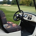 thumbnail image 6 of Pzuqiu 2 Piece Golf Cart Seat Covers Breathable Easy to Install, Compatible with Golf Car Seat Golf Cart Seats Backrest Bottom Seat Cover(Eagle USA Flag), 6 of 10