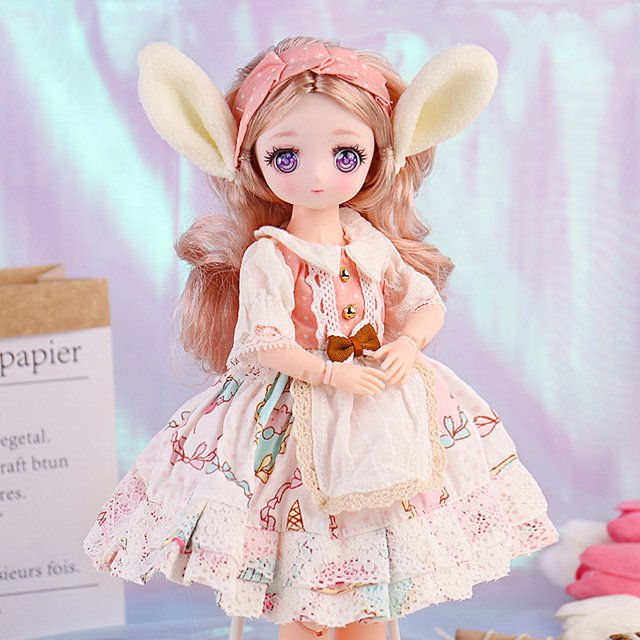 Muñeca BJD de 30 cm, 6 minutos, pequeña princesa, regalo de cumpleaños para niña, juguete para jugar en casa
