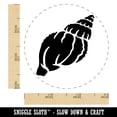 thumbnail image 2 of Tulip Seashell Sea Shell Self-Inking Rubber Stamp Ink Stamper - Yellow Ink - Small 3/4 Inch, 2 of 7