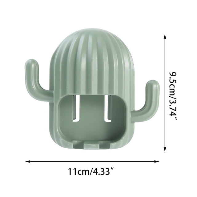 Toothbrush Holders for Bathrooms on Wall Toothbrush Holder Toothbrush Rack Free Perforation Wall Hanging Cactus Suction Wall Hanging Electric Toothbrush Holder for Bathroom