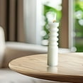 thumbnail image 1 of Bargain Qaailabf Aromatherapy Candle Nordic Geometric Lines Columnar Shape Large White Aroma, 1 of 5