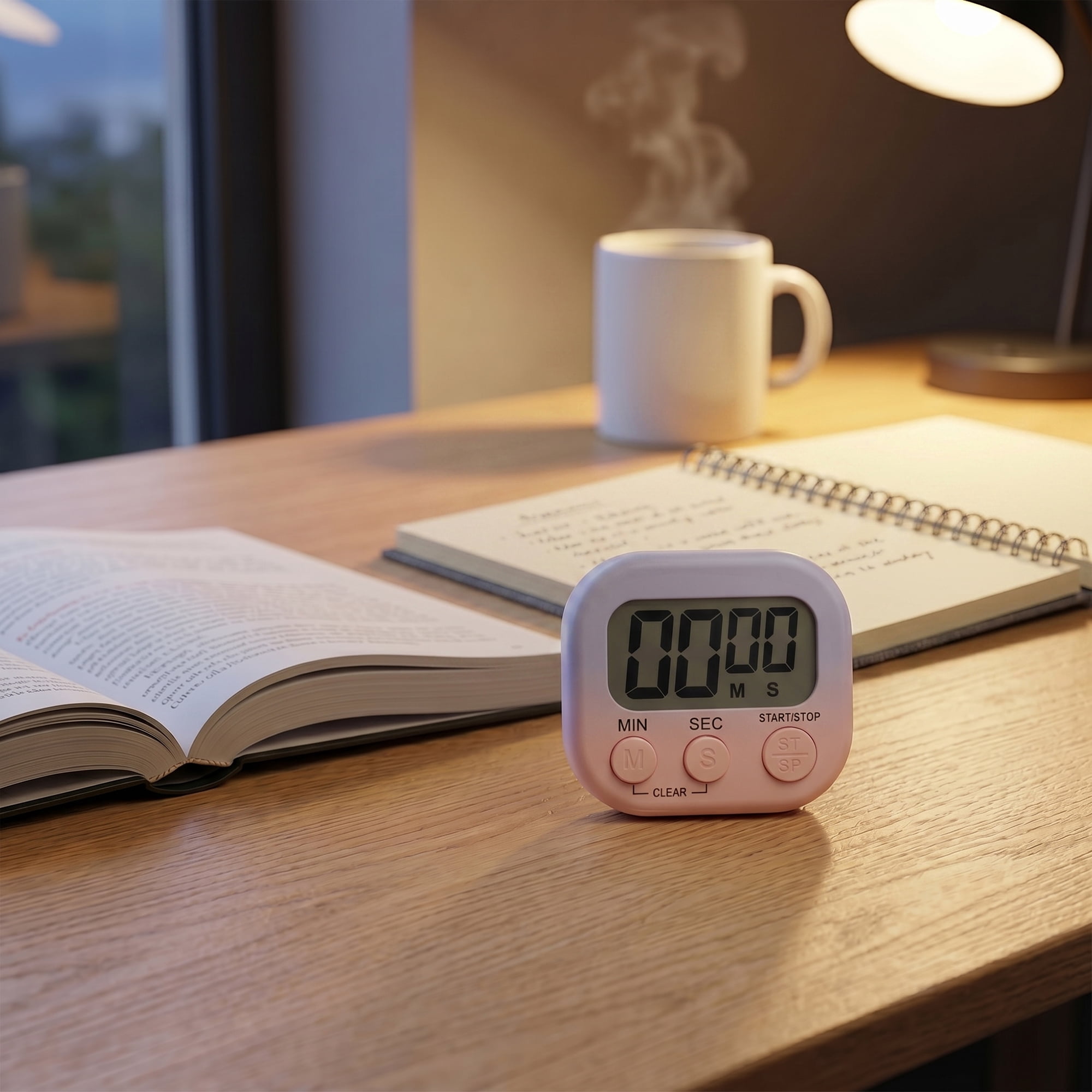 Unique Bargains Kitchen Timer with Loud Alarm and Magnetic Backing for Study Purple