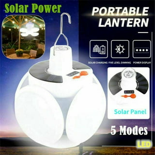 YOYONG Solar Camping Lantern Rechargeable, Portable Folding LED
