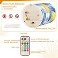 thumbnail image 5 of Yayeee Flameless Candles with Remote Flickering Battery Operated Multi Color Changing, Beige Stars, 5 of 7
