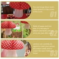 thumbnail image 4 of 3pcs Mushroom Shape Lantern 3D Hanging Lanterns Scene Layout Decor Lantern, 4 of 9
