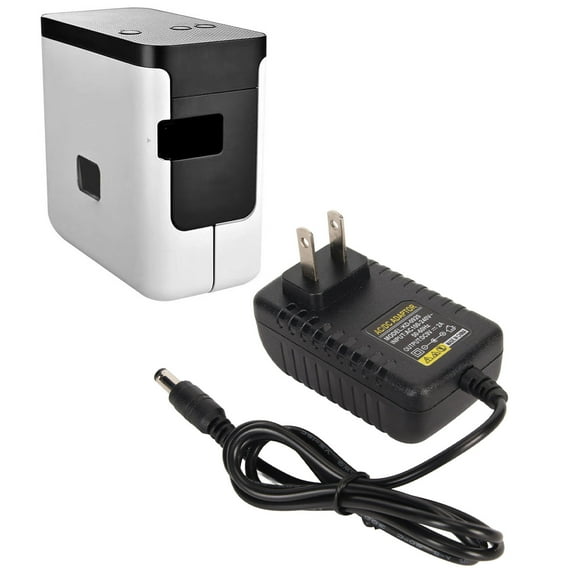 9V AC Adapter Power Supply Charger, For P Touch Labels LM 160 500TS 450 400 350, Low Interference ABS Material, Plug and Play, For Labeling Machines LM 210D 220P 110 2000