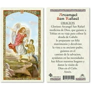 Oracion al Arcangel San Rafael Laminated Prayer Cards - Pack of 25- in Spanish Espanol