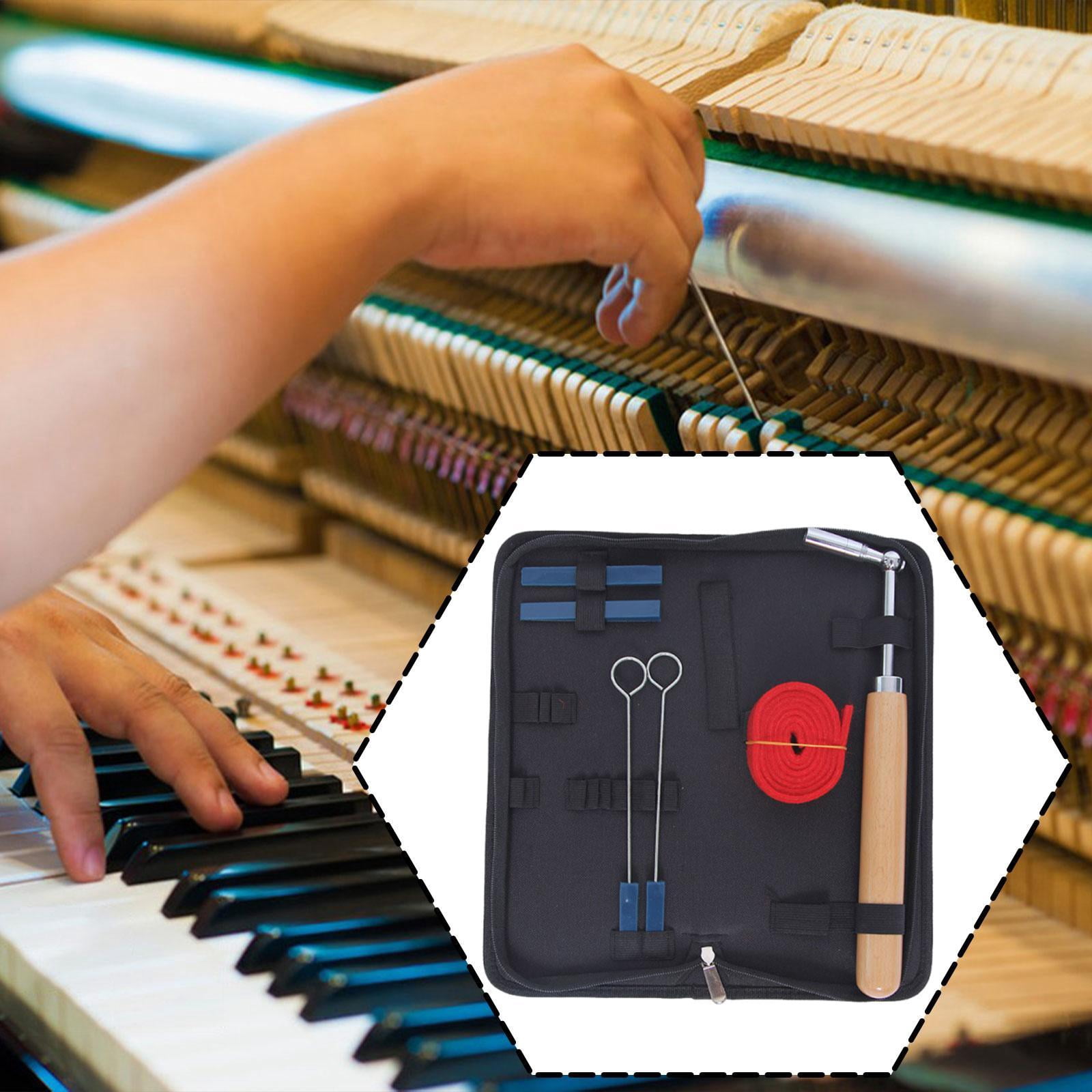 LeeQinersw 7 Pieces Piano Tuning Kit Portable Practical Piano Tuner Tools Professionals