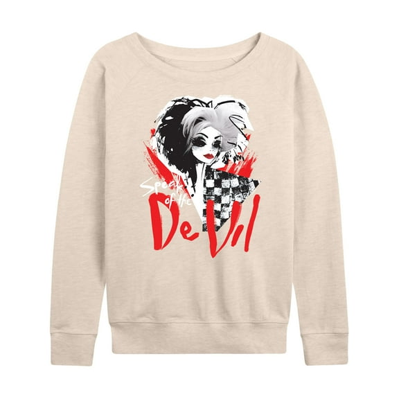 Disney's Cruella - Speak Of The De Vil - Women's Lightweight French Terry Long Sleeve Shirt