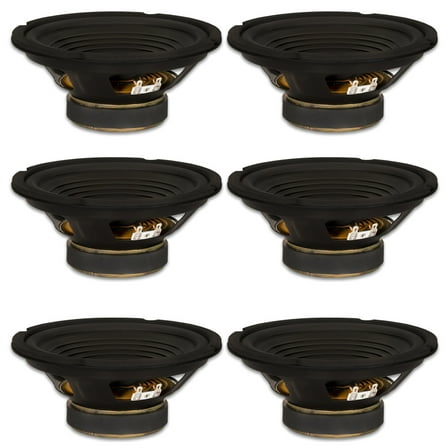 6 Goldwood Sound GW-208/8 OEM 8" Woofers 200 Watts each 8ohm Replacement Speakers