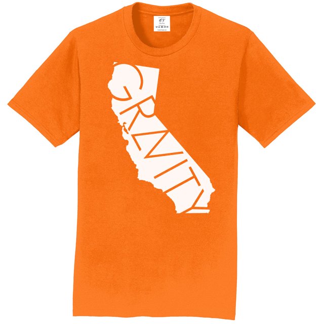 Camiseta de manga corta de Gravity Trading Cali - Tennessee Orange - White Logo - XL Gravity Trading Camiseta de manga corta