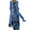 #05 Blue, variant on Womens Dresses with Sheer Cardigans Set Ladies 2 Piece Summer Outfits Floral Print 3/4 Sleeve Loose Fit Baggy Maxi Dresses Wedding Guest Elegant Party Chiffon Dress
