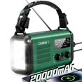 thumbnail image 1 of Radio de manivela de emergencia IronSnow Condor 1 de 20000 mAh con energía solar, 1 of 8