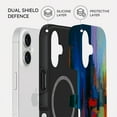 thumbnail image 2 of CASETEROID Tough Case for iPhone 17 – Dual-Layer Protection, Shockproof [Compatible with MagSafe] – Rainbow Canvas Case, 2 of 4