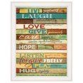 thumbnail image 1 of Trendy Decor 4U "Vivre Joyeusement" par Marla Rae, Prêt à Accrocher Imprimé Encadré, Cadre Blanc, 1 of 2