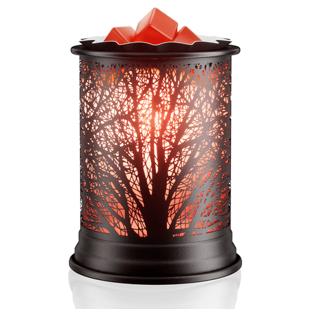 UNTIMATY Electric Wax Warmer with 7 Colors LED Changing Light Wax Melt Warmer Fragrance Warmer for Home Office Gifts & Decor(Black Forest)