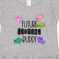 thumbnail image 4 of Inktastic Future Fishing Buddy with Colorful Fish Girls Toddler Dress, 4 of 5